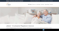 Desktop Screenshot of medica-pflegedienst.de